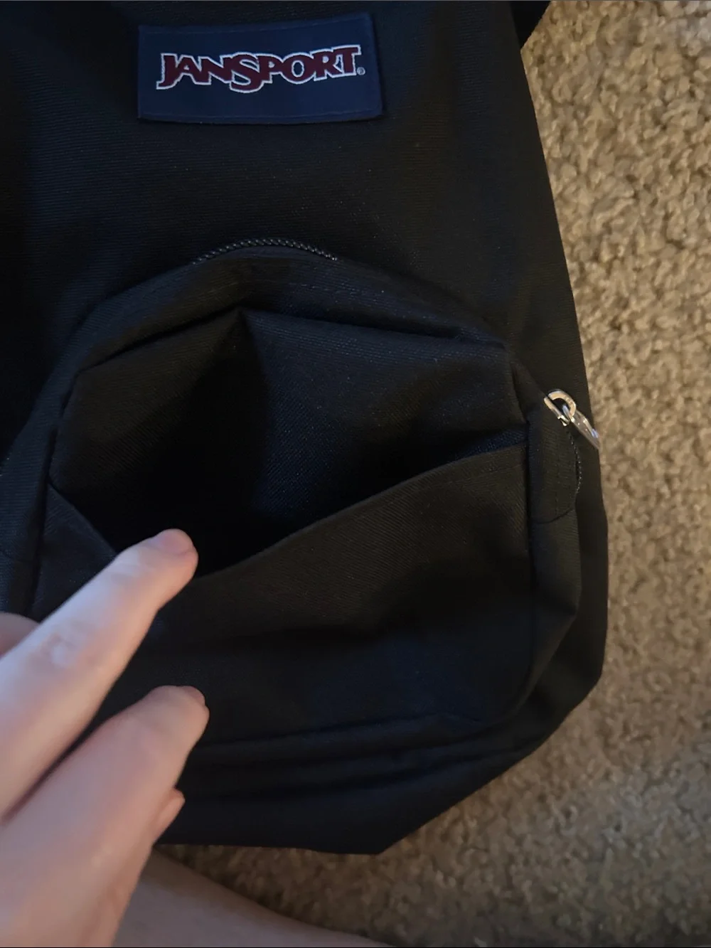 Mini JanSport Black Classic Canvas Backpack